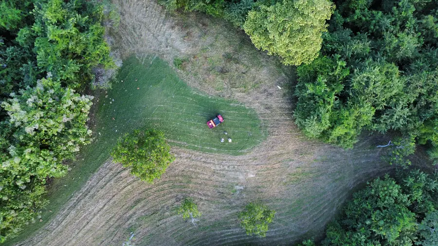 Existing trail seen from above