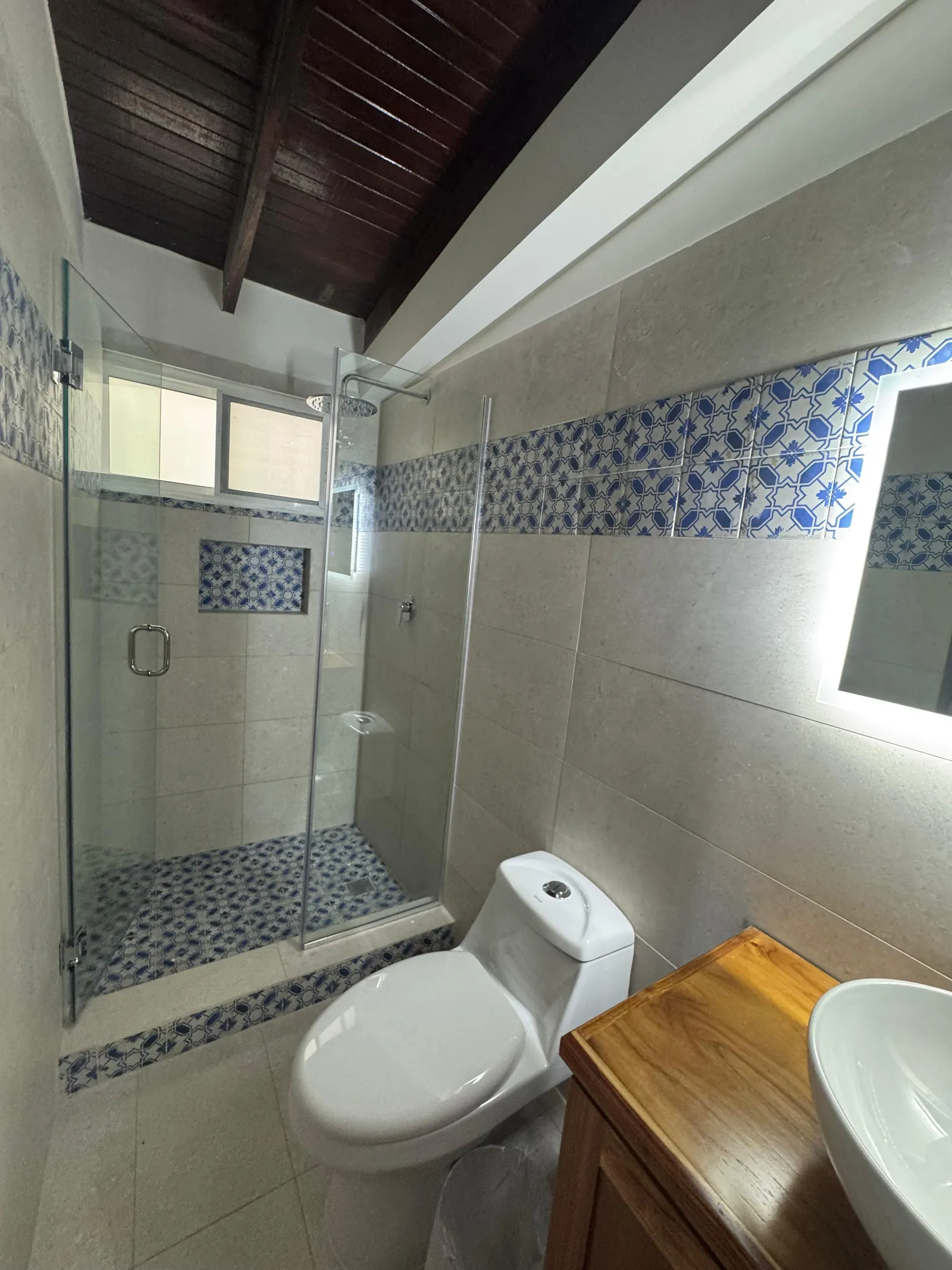 Renovated bathroom — Spanish Colonial home for sale at Coronado Golf Club, Panama