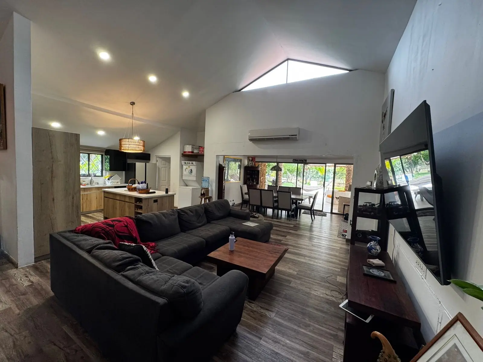 Open plan through to the kitchen — lakeside home for sale at Club Ecuestre de Coronado, Panama