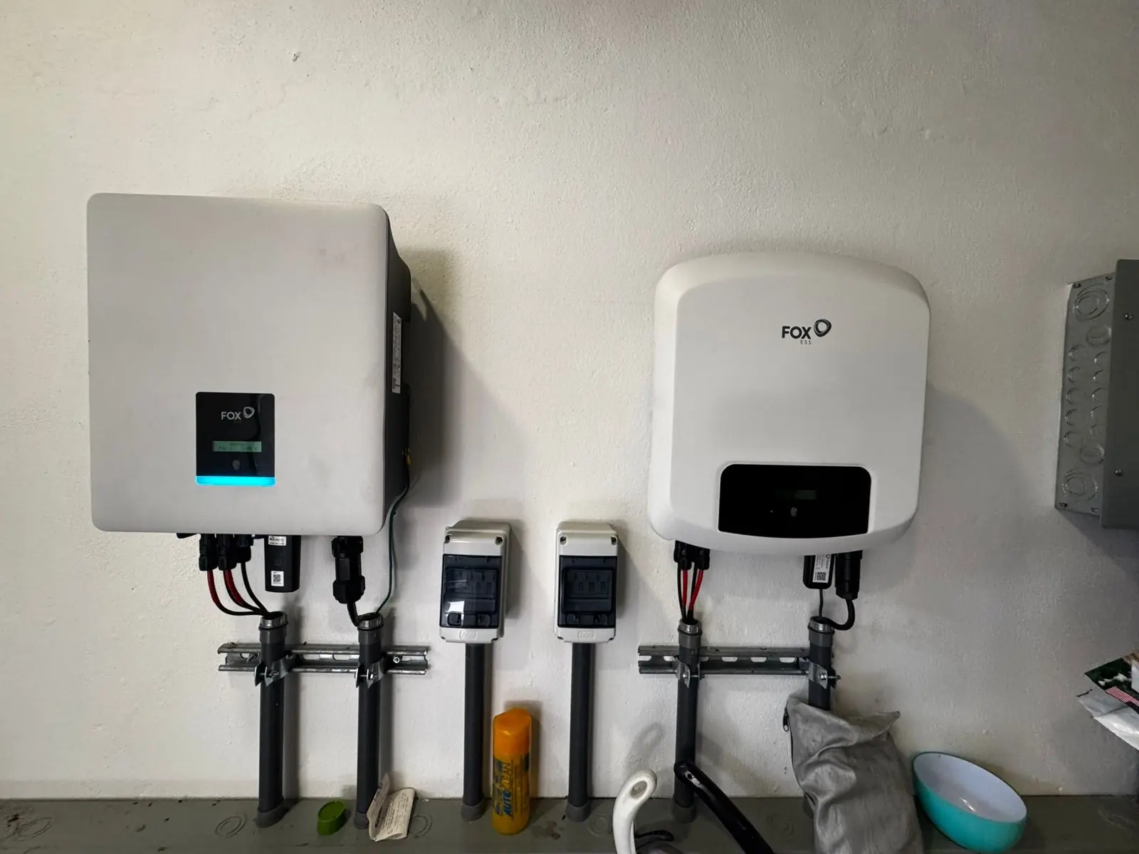 The solar inverters — lakeside home for sale at Club Ecuestre de Coronado, Panama