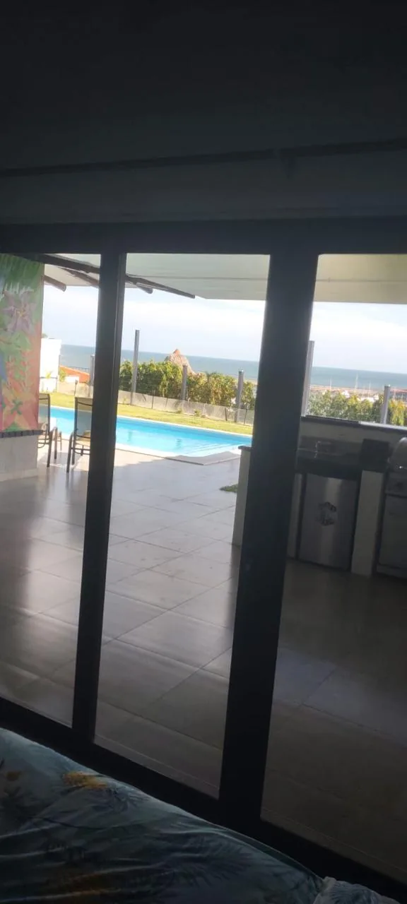 Sea view through the sliding doors — ocean-view home for sale in Terrazas de Vista Mar, San Carlos, Panama